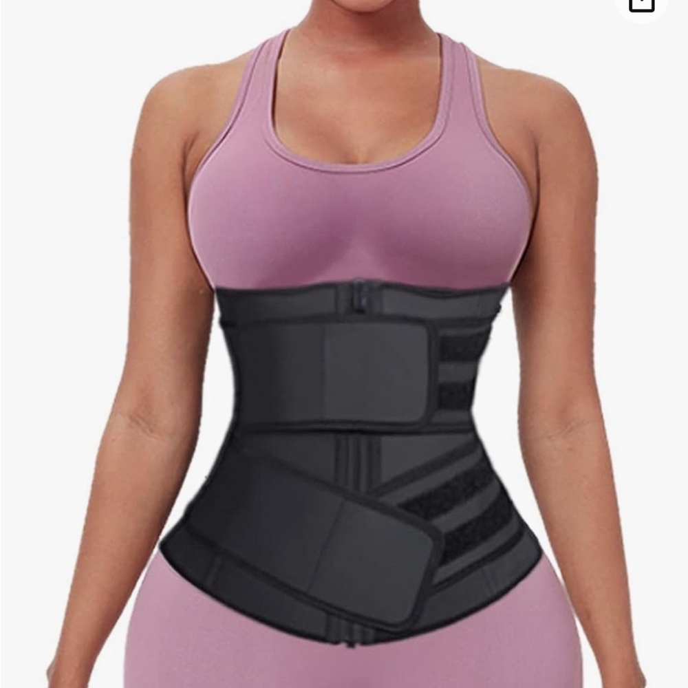 Waist Trainer for Women 2 Straps 7 Bones Workout Sauna Trimmer Exercise Corset - Picture 9 of 16